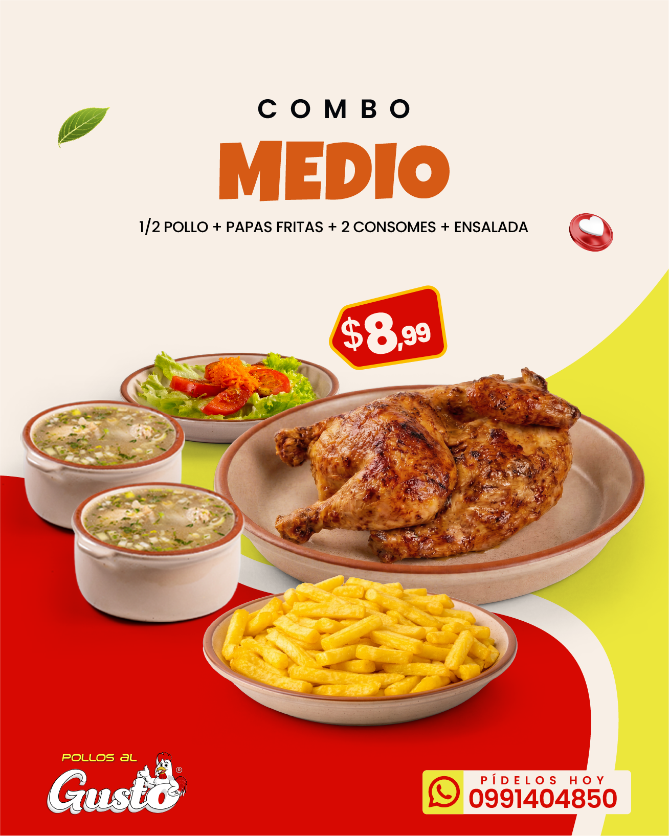 COMBO MEDIO-POLLOS AL GUSTO-MENU - CATEGORIA FAMILIAR@2x