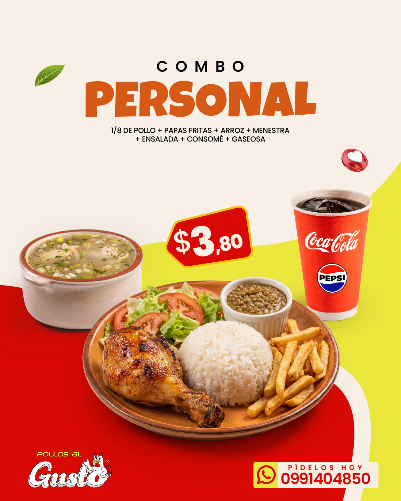 COMBO PERSONAL-POLLOS AL GUSTO-MENU - CATEROGIA PERSONAL@2x